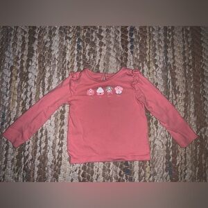 Janie and Jack Pink Long Sleeve Tee with Animal Prints